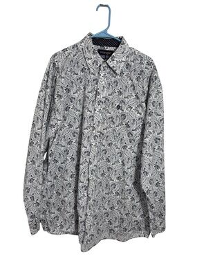 Wrangler George Strait Shirt XXL Paisley Western Button Down